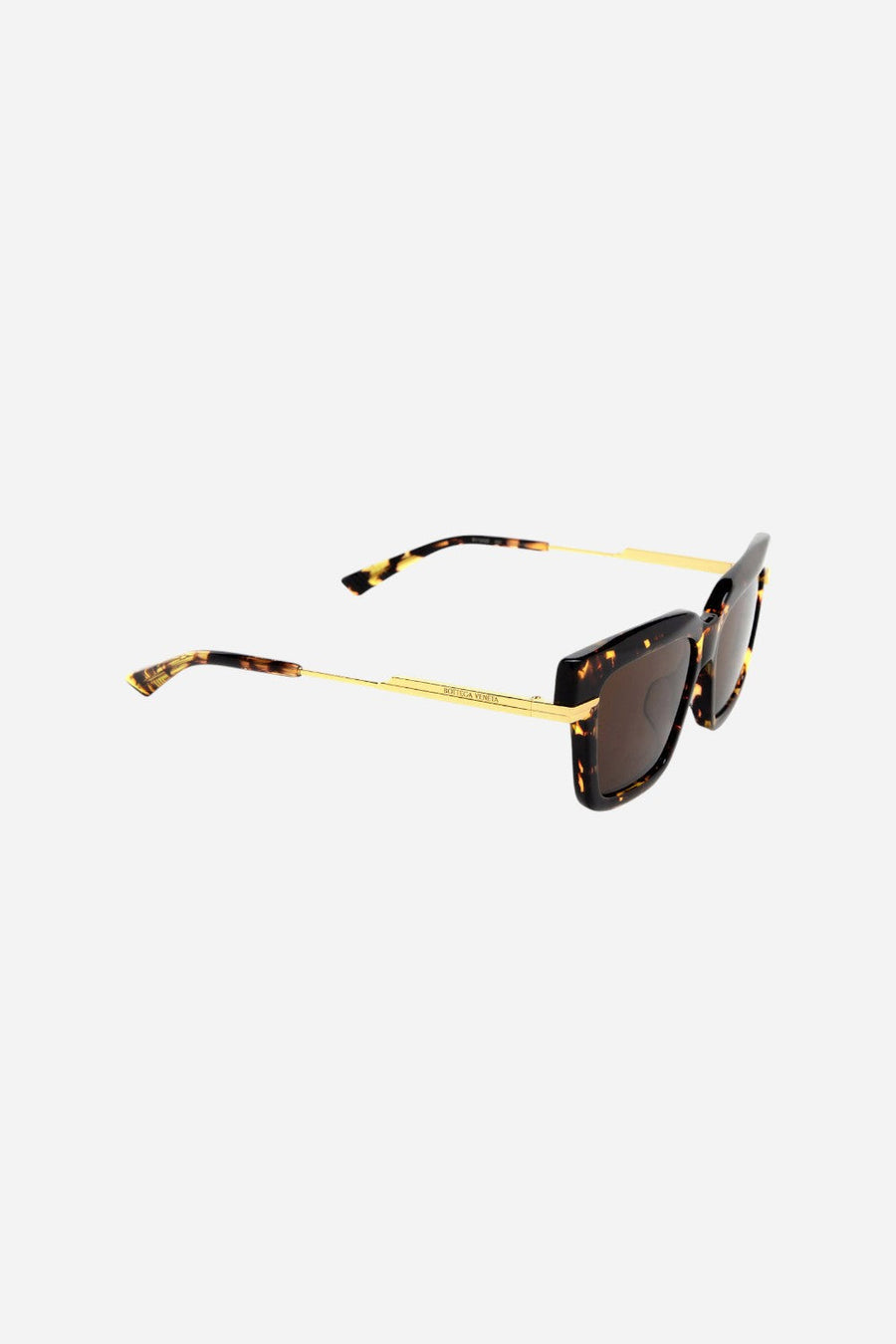 Bottega Veneta Havana/Gold Sunglasses with Brown Lenses – detail