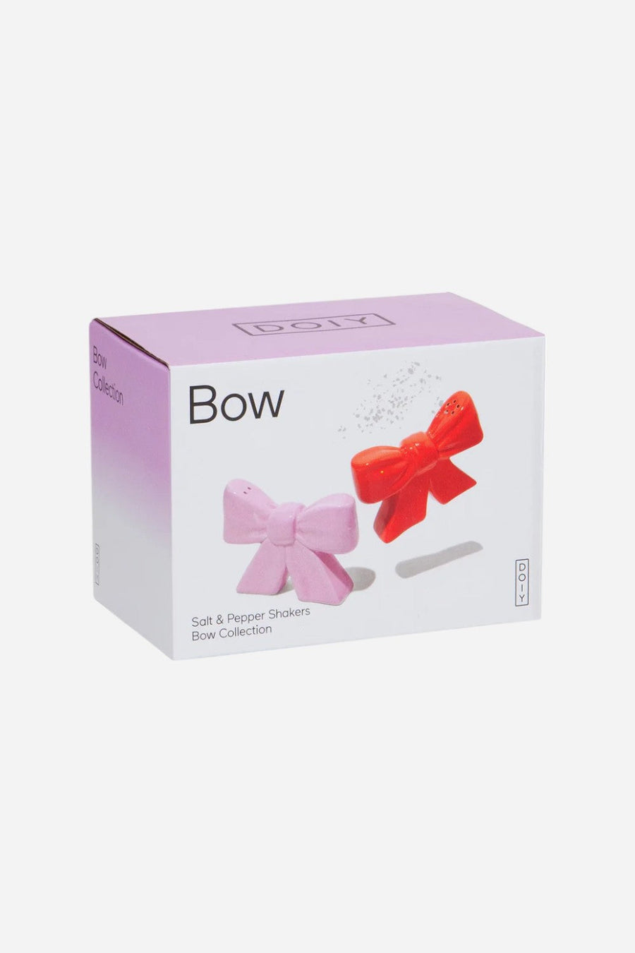 Bow Salt & Pepper Shakers – detail