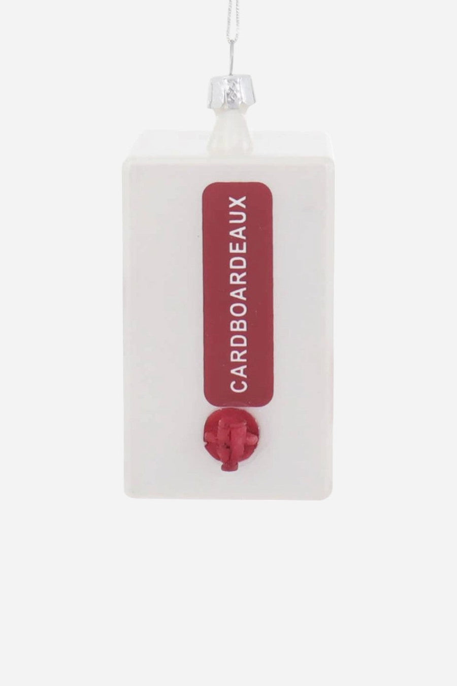 Boxed Wine Ornament – back view