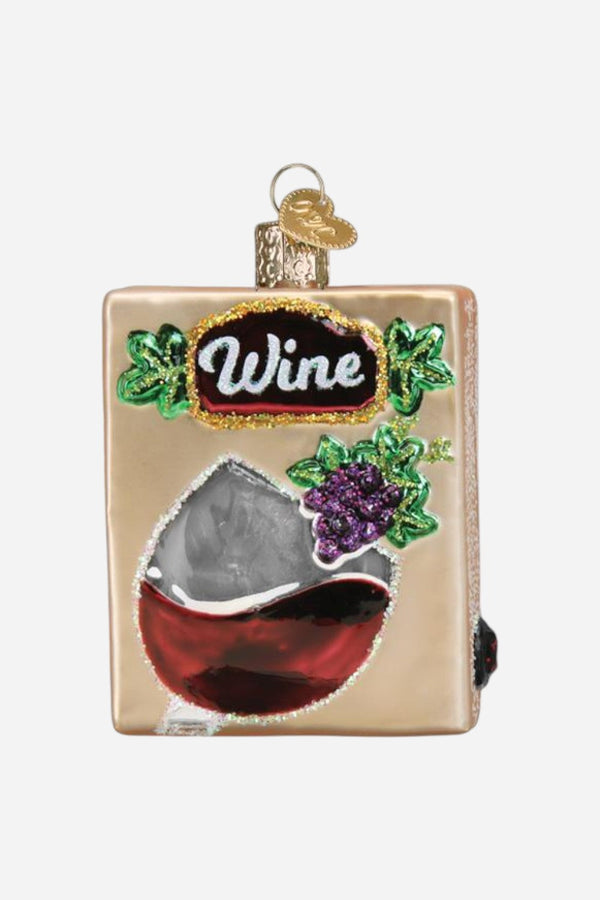 Boxed Wine Ornament