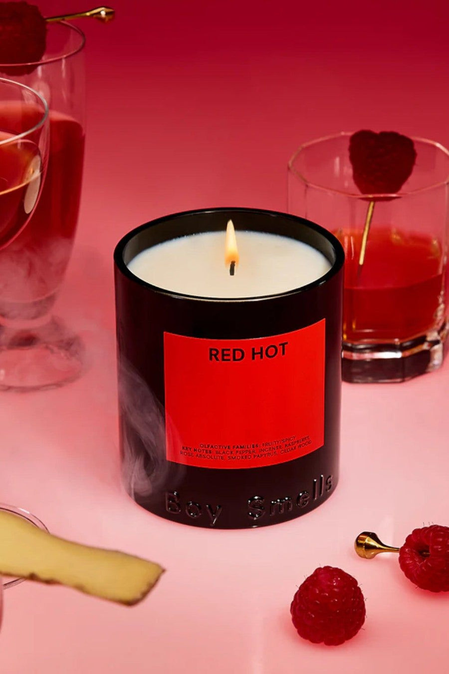 Boy Smells Red Hot Candle – detail