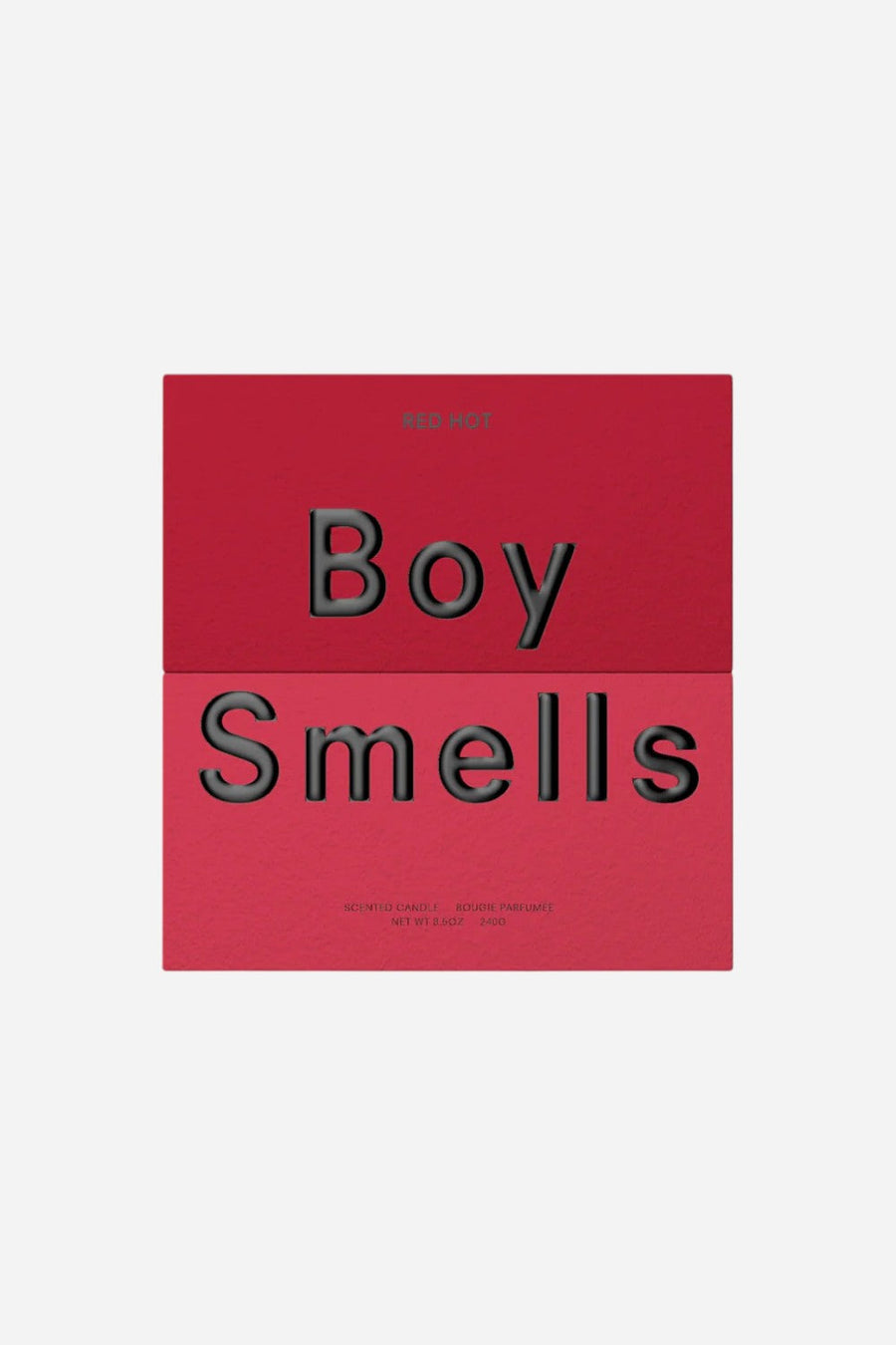 Boy Smells Red Hot Candle – side view