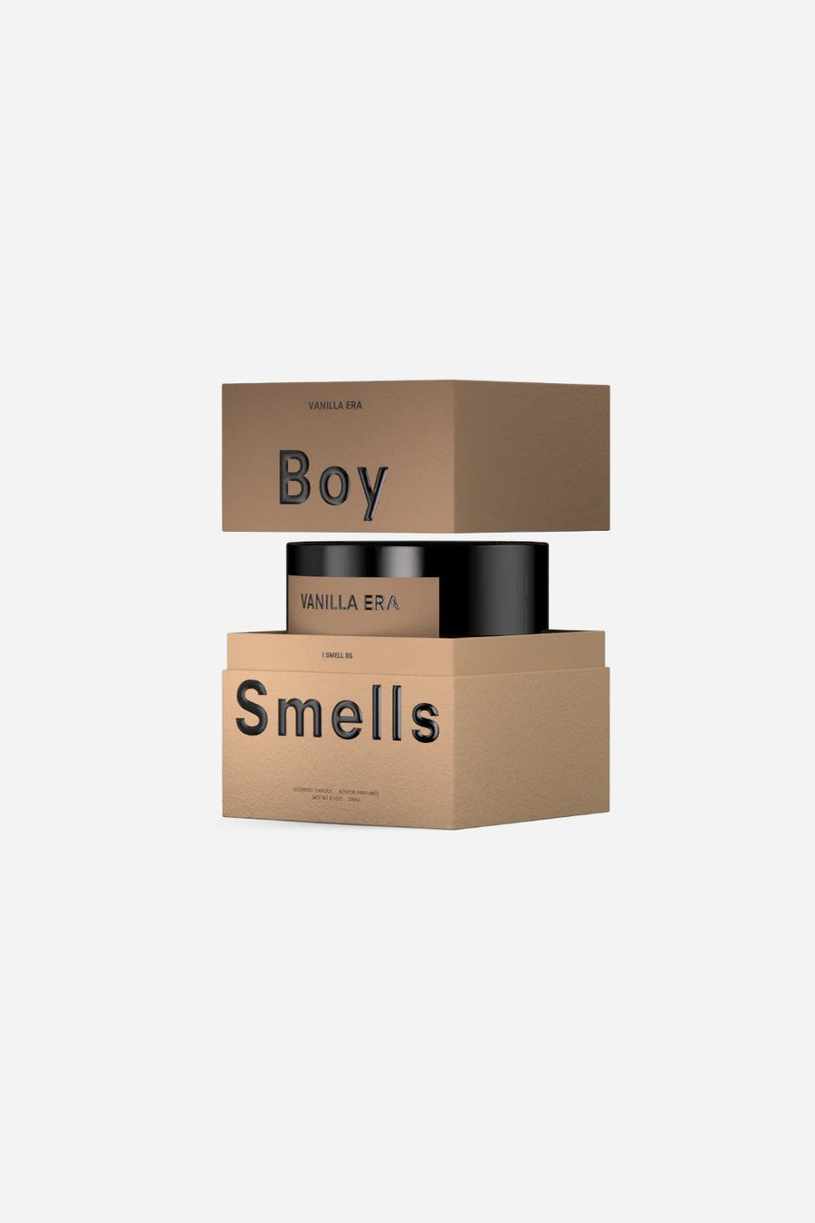 Boy Smells Vanilla Era Candle – side view