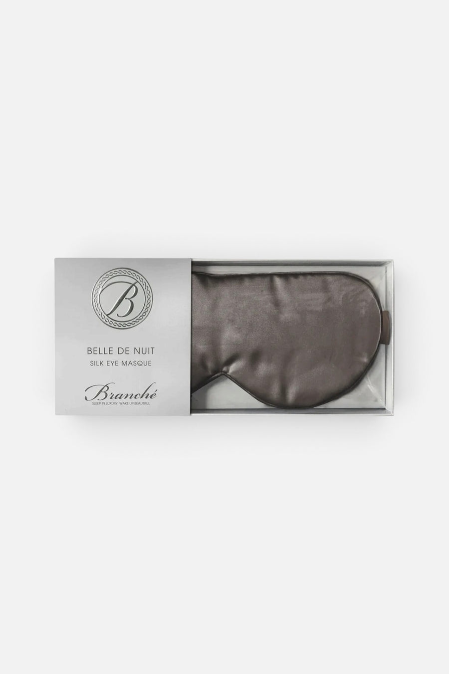 Branche Belle De Nuit Eye Mask in Driftwood – front view