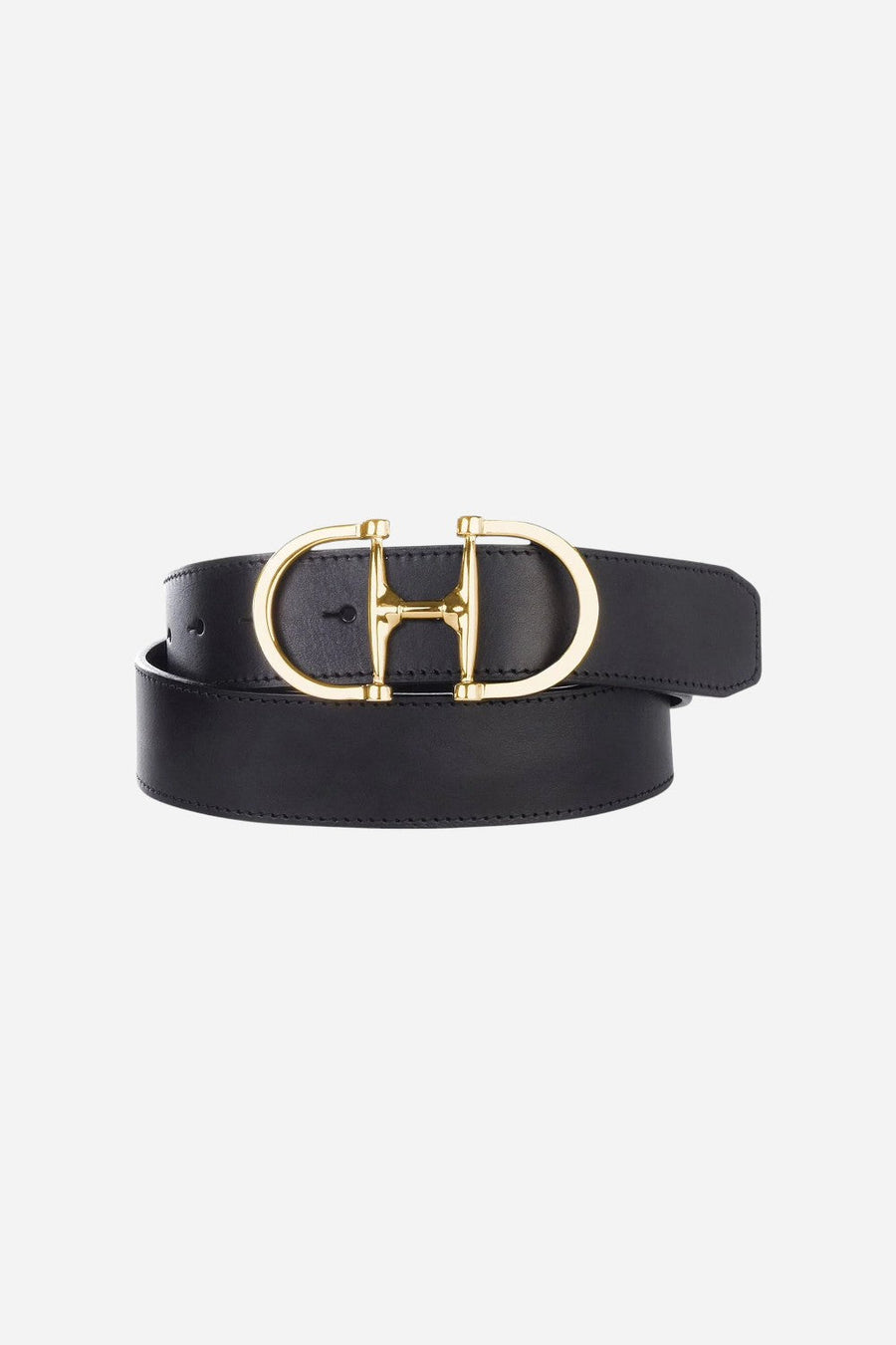 Brave Leather LTD Kasi Belt Black Bridle – front view