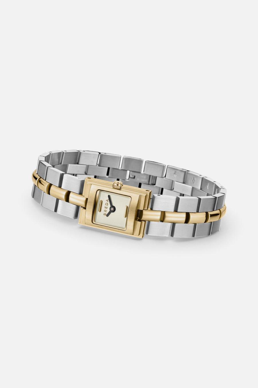 Breda Relic Bracelet Watch in Gold/Silver/Ivory – back view