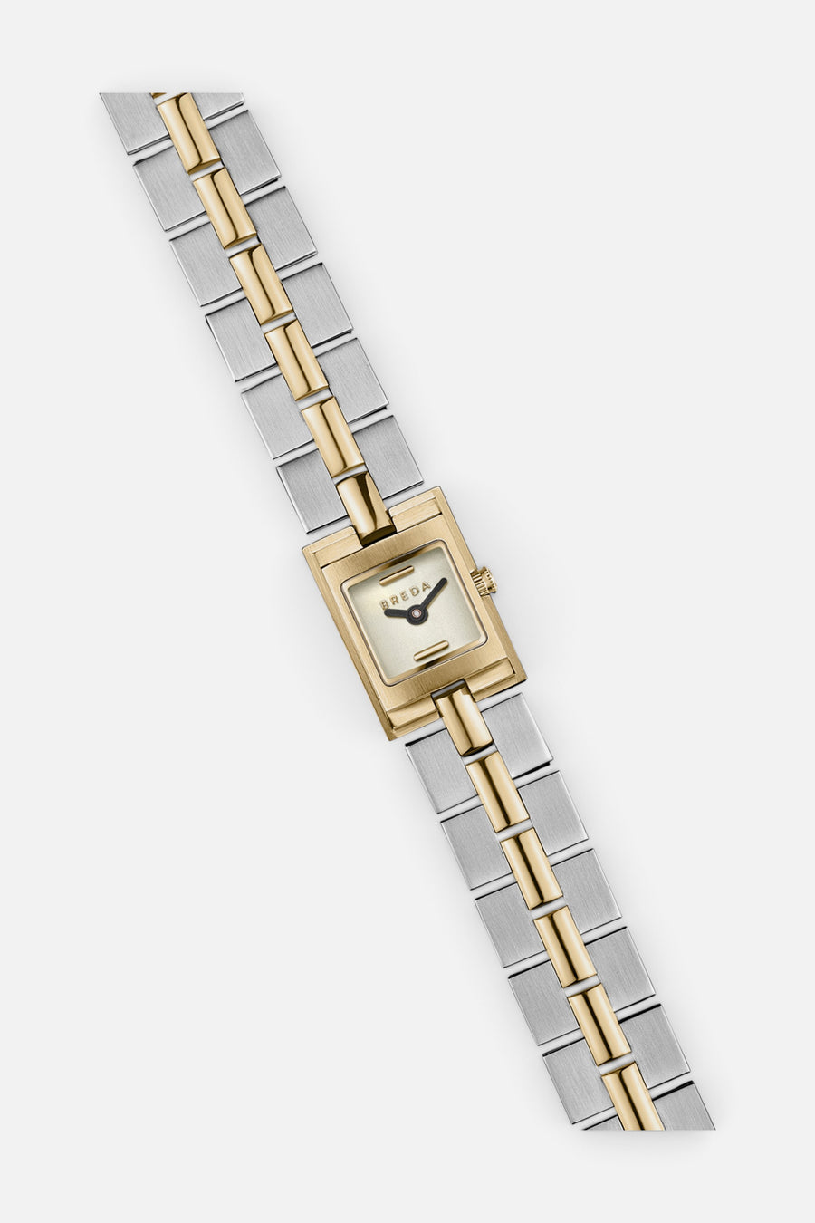 Breda Relic Bracelet Watch in Gold/Silver/Ivory – side view