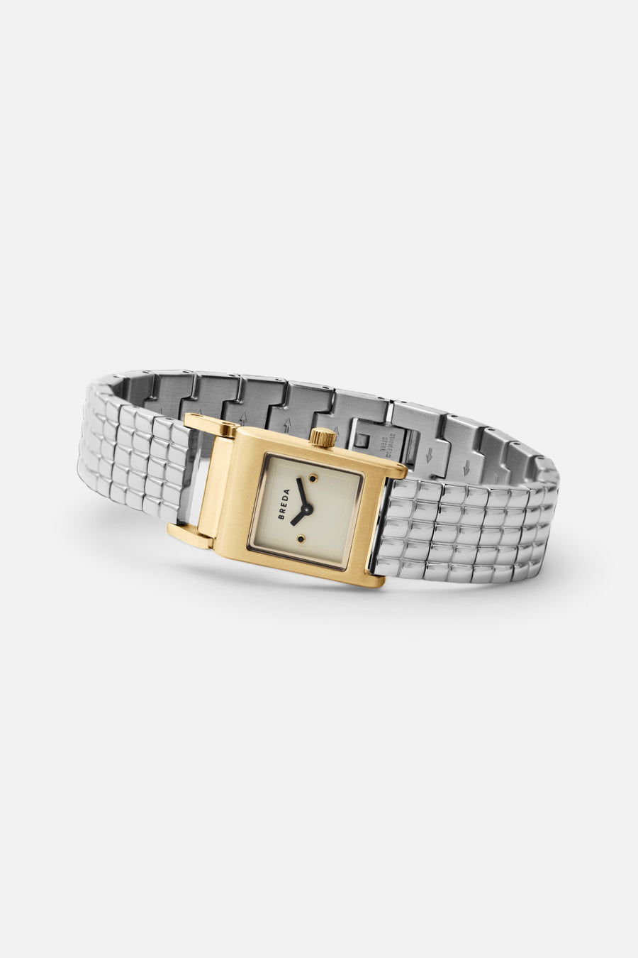 Breda Revel Bracelet Watch in Gold/Silver/Ivory – back view