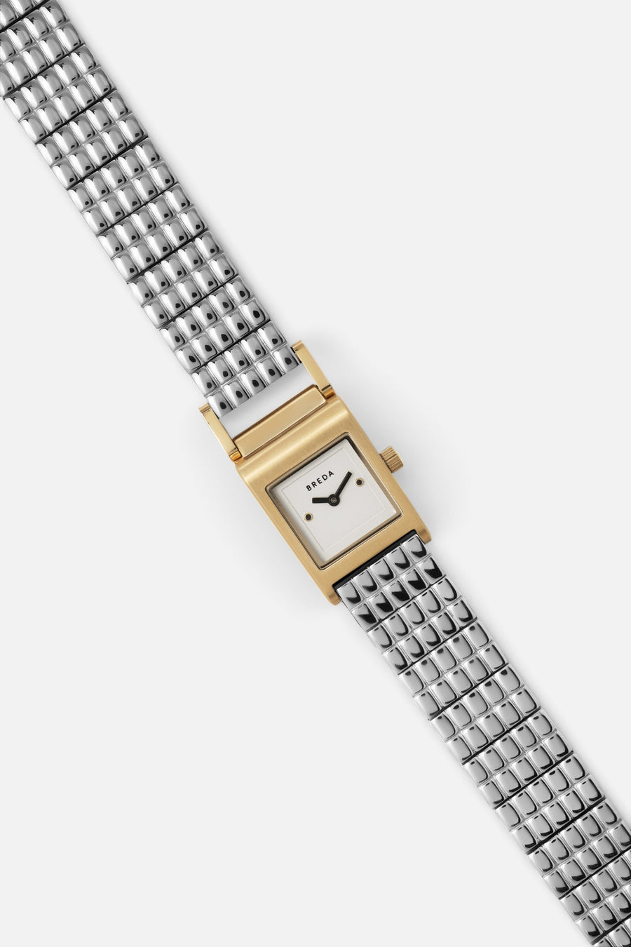 Breda Revel Bracelet Watch in Gold/Silver/Ivory – side view