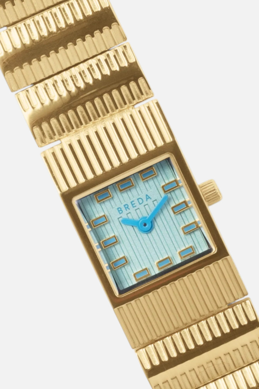 Breda Women's Groove Gold & Aqa Watch – back view