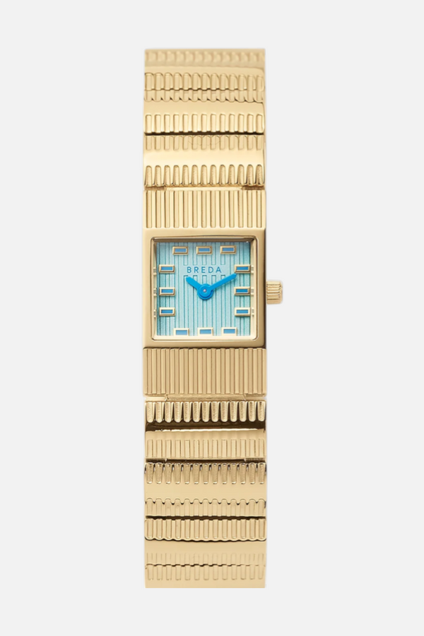 Breda Women's Groove Gold & Aqa Watch