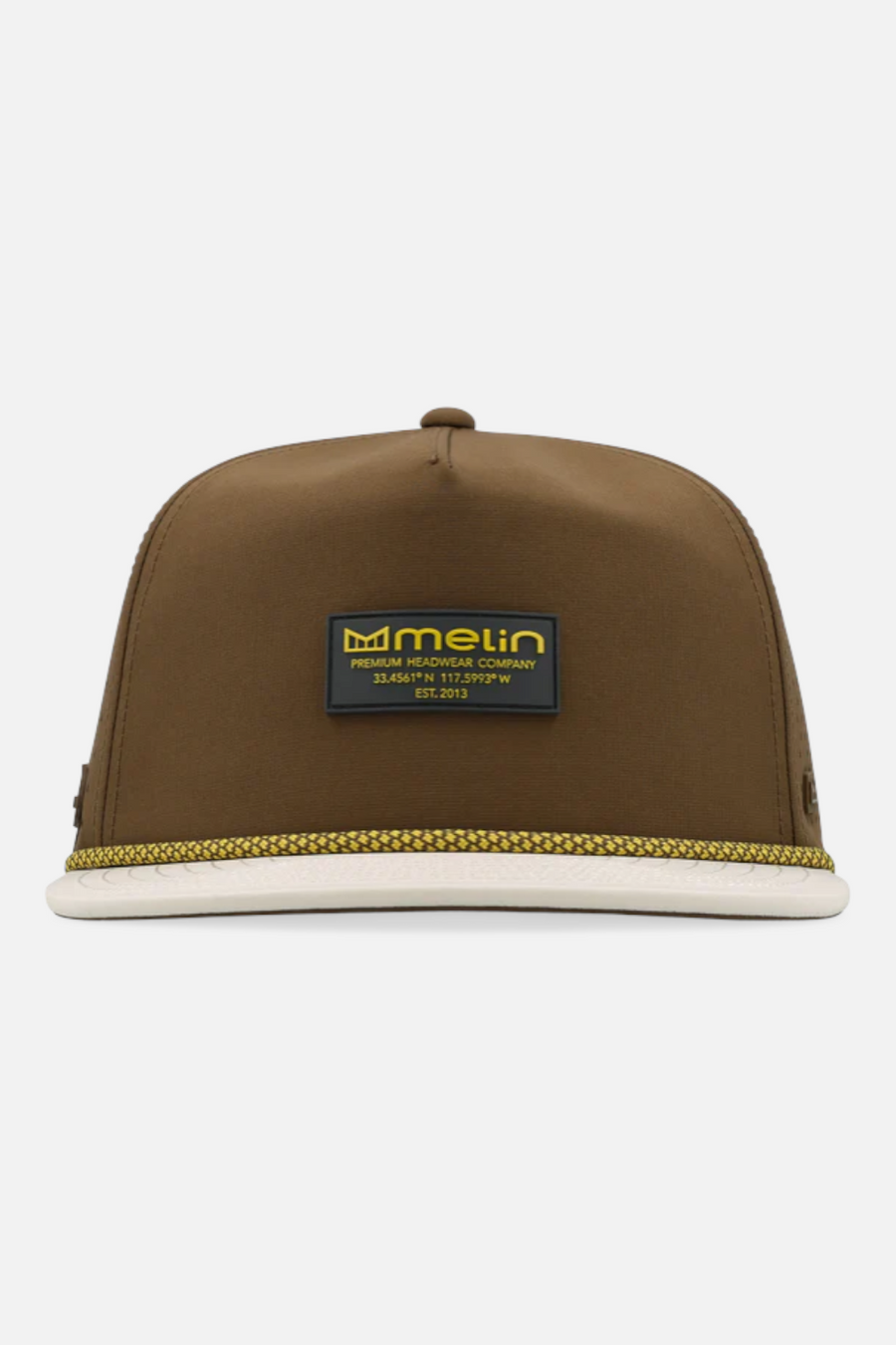 Melin Coronado Brick Hydro Snapback Hat in Yellow Jacket