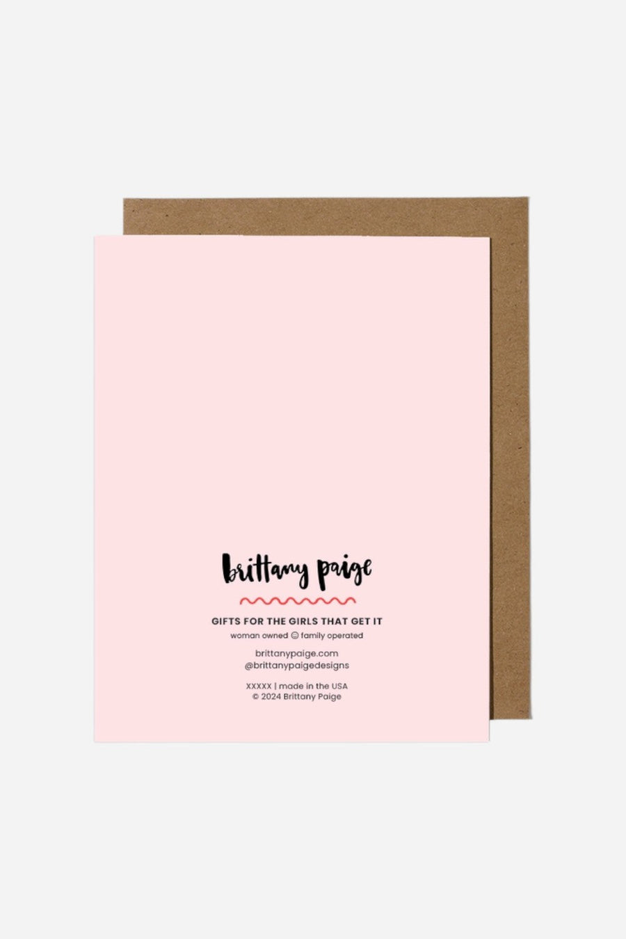 Brittany Paige Best Thing I've Found on the Internet Card – back view