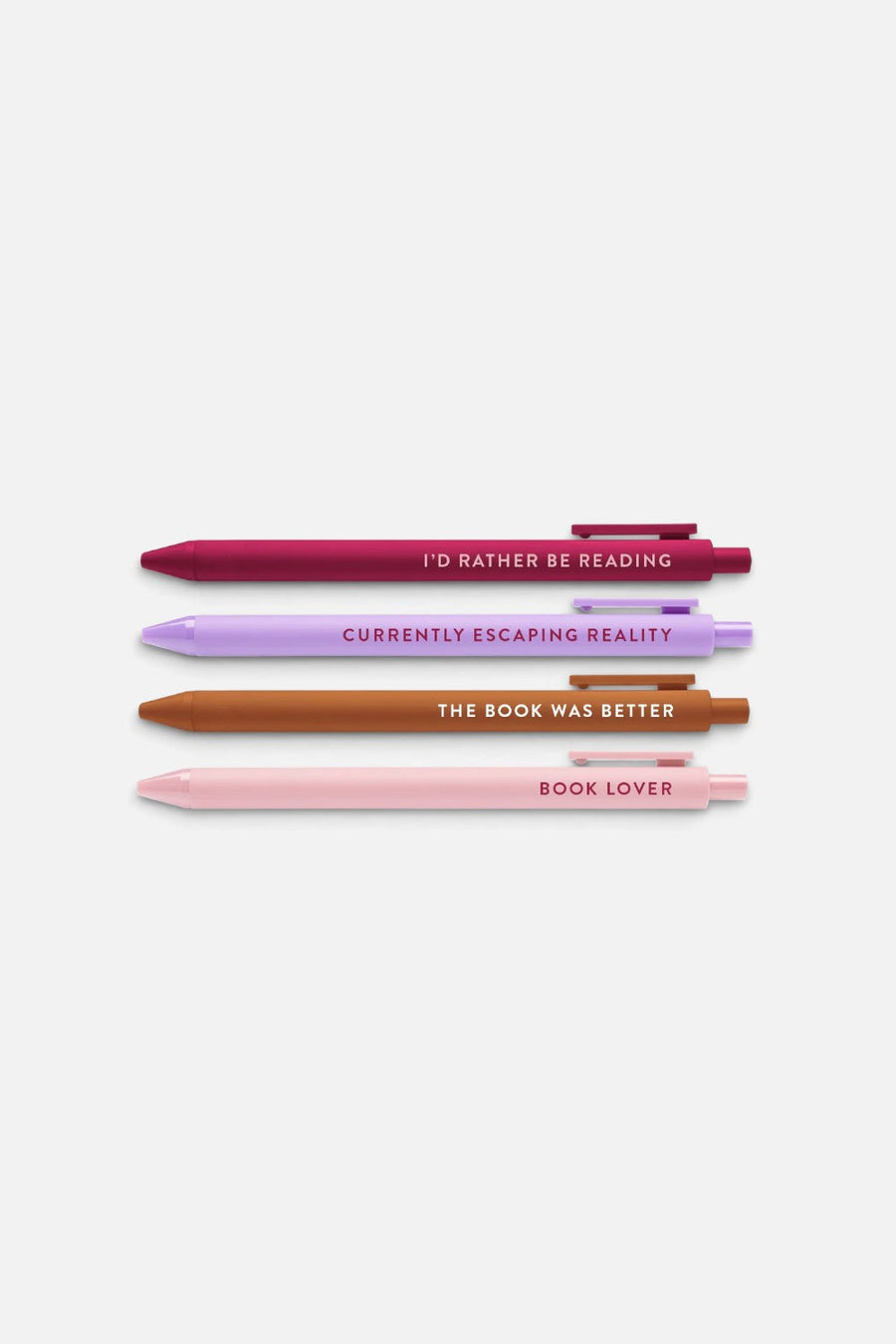 Brittany Paige Book Lovers Pen Set – front view