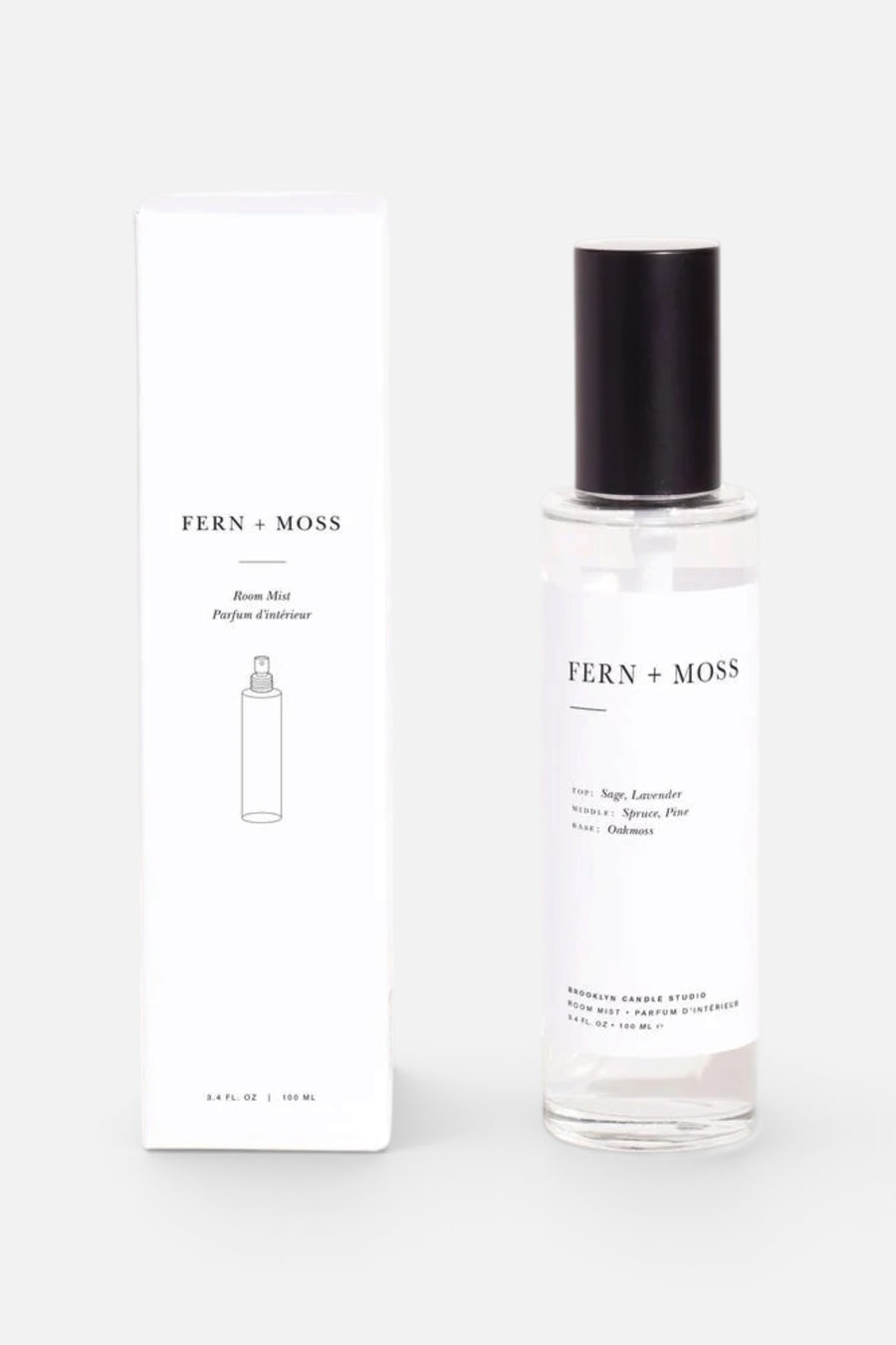 Brooklyn Candle Studio Fern + Moss Room Mist - 3.4oz – front view