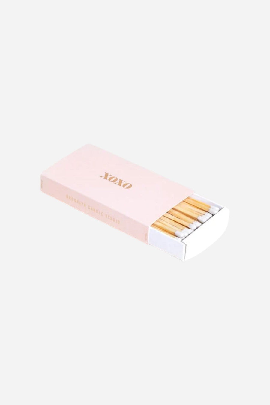 Brooklyn Candle Studio XOXO Dusty Pink Long Matches – back view