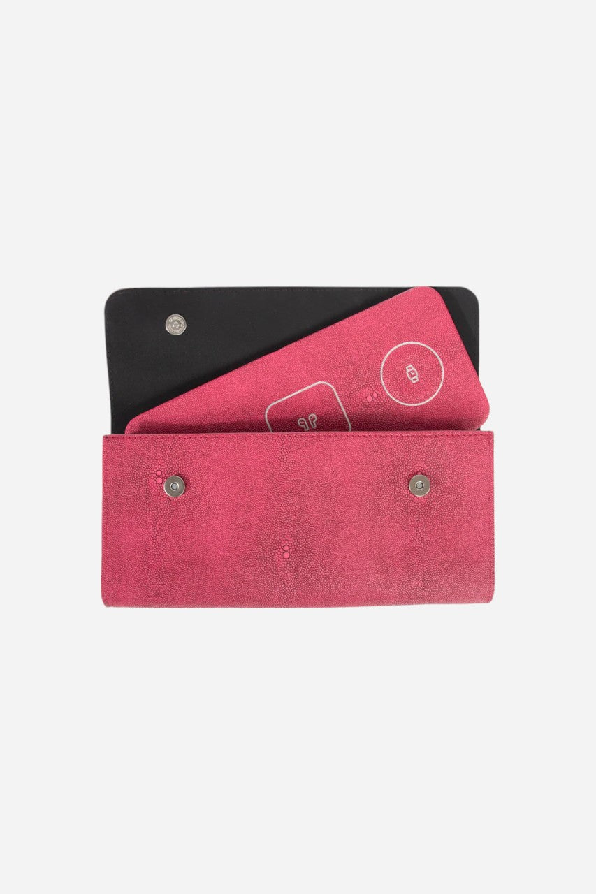 BROUK & CO. Ace 3-In-1 Wireless Charging Pad Fuschia – flat lay
