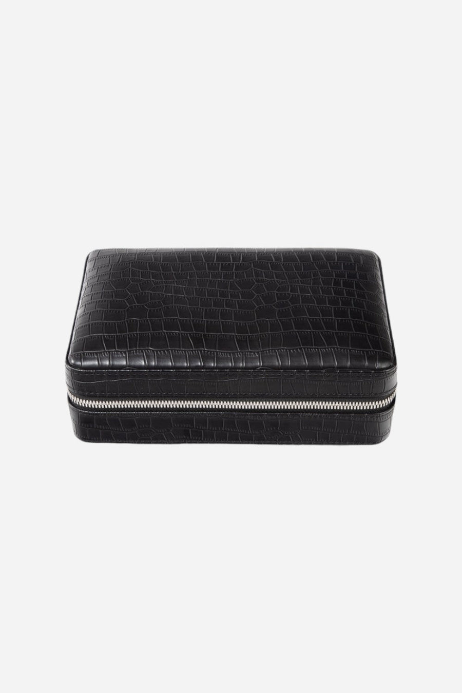 Brouk & Co. Devon Croco Cigar Travel in Black – back view