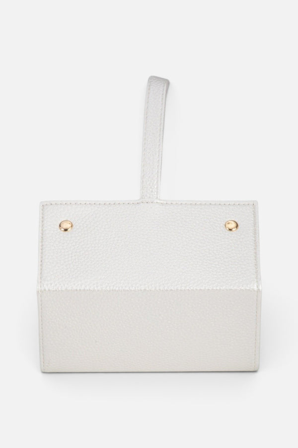 Brouk & Co. Leah 5 Eyewear & Jewelry Case in Pearl White