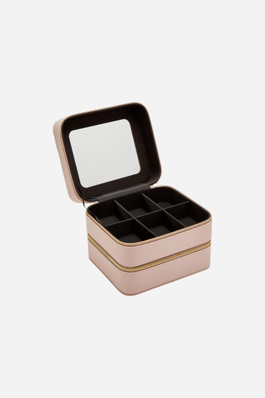 Brouk & Co. Leah Travel Cosmetic Case in Pale Pink – back view