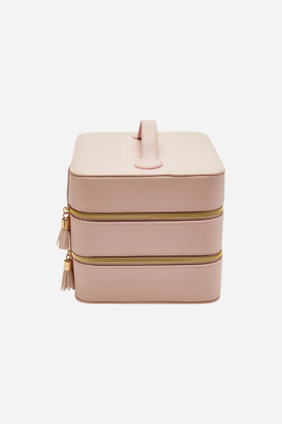 Brouk & Co. Leah Travel Cosmetic Case in Pale Pink – detail
