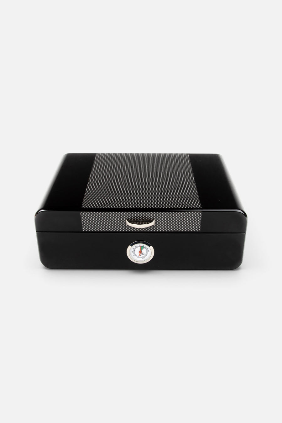 Brouk & Co. Lorenzo Cigar Humidor in Black – front view
