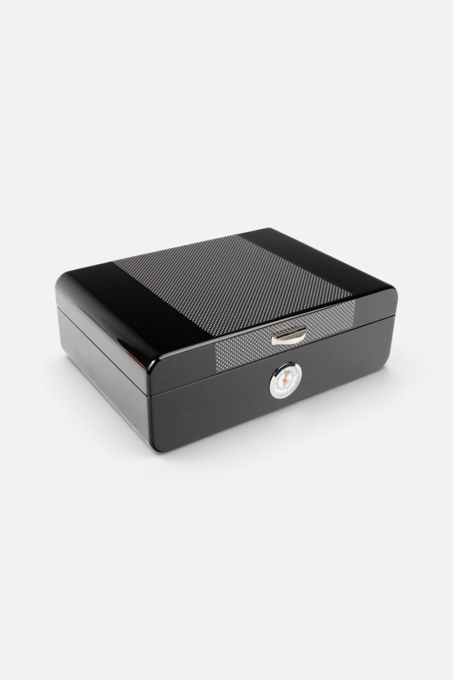 Brouk & Co. Lorenzo Cigar Humidor in Black – side view