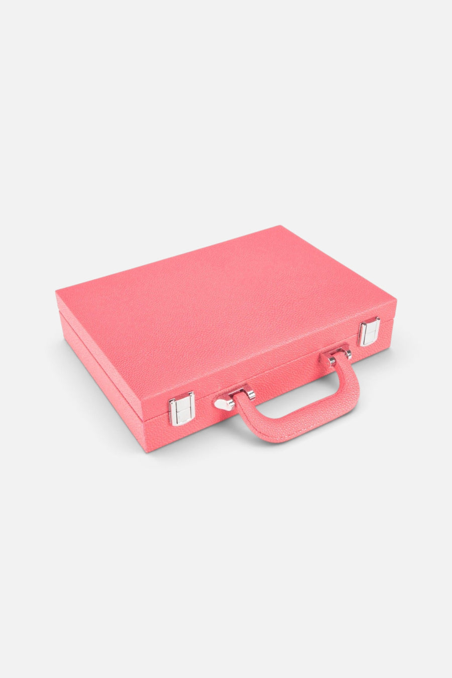 Brouk & Co. Mexican Train Dominoes Set in Pink – back view