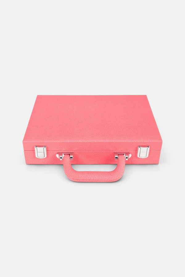 Brouk & Co. Mexican Train Dominoes Set in Pink