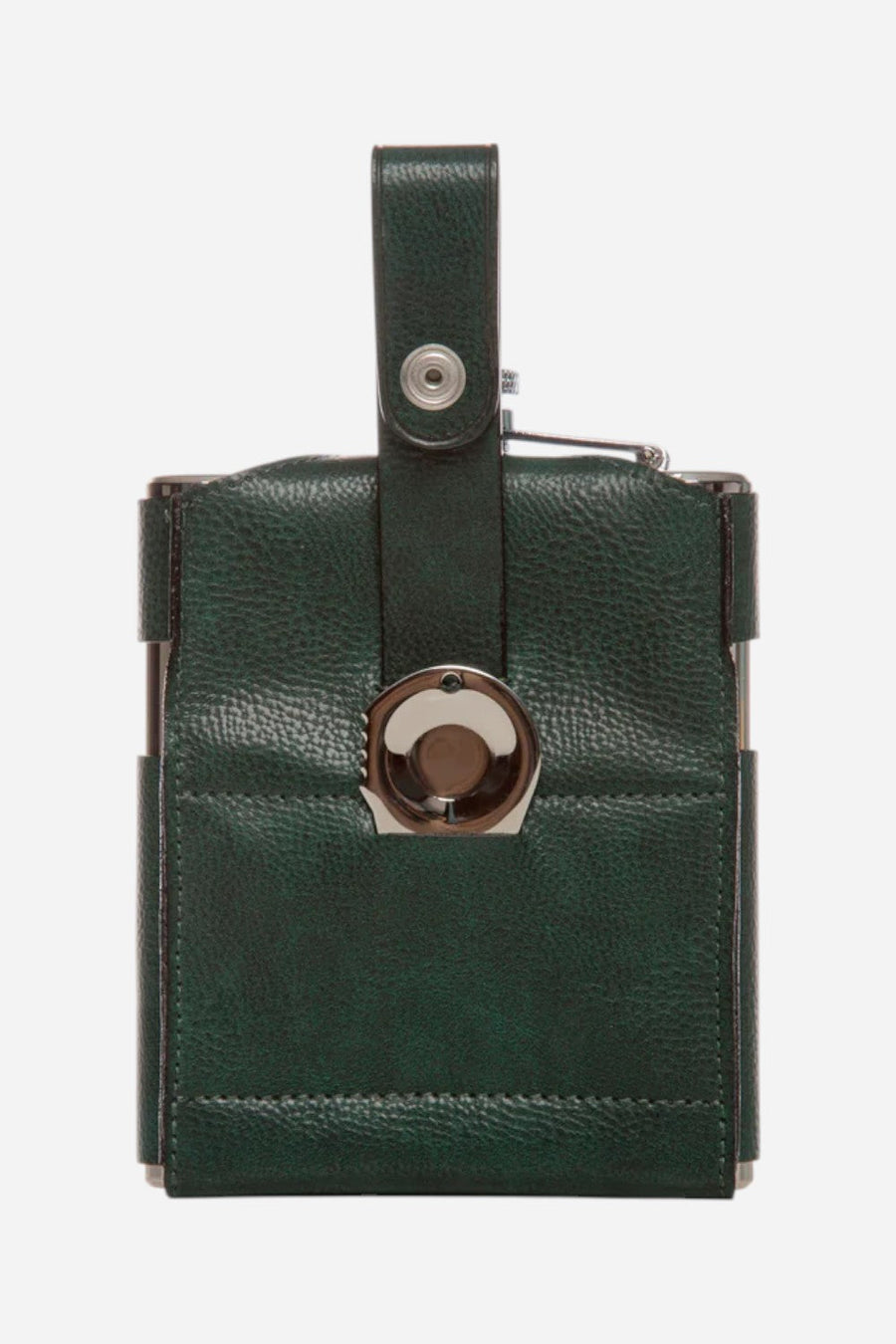 Brouk & Co. The Teed Up Flask in Green – back view