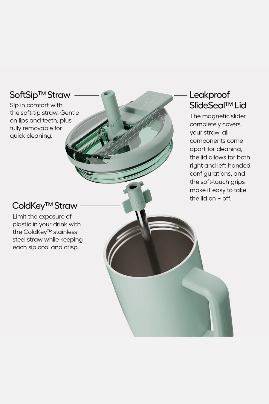 Brumate Era Flip Tumbler in Vibe Check – side view