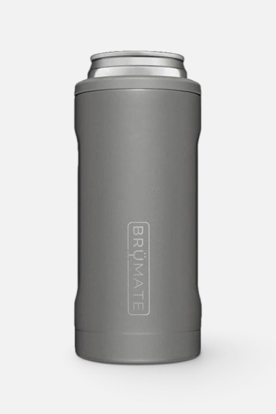 Brumate Hopsulator Slim, Matte Gray – front view