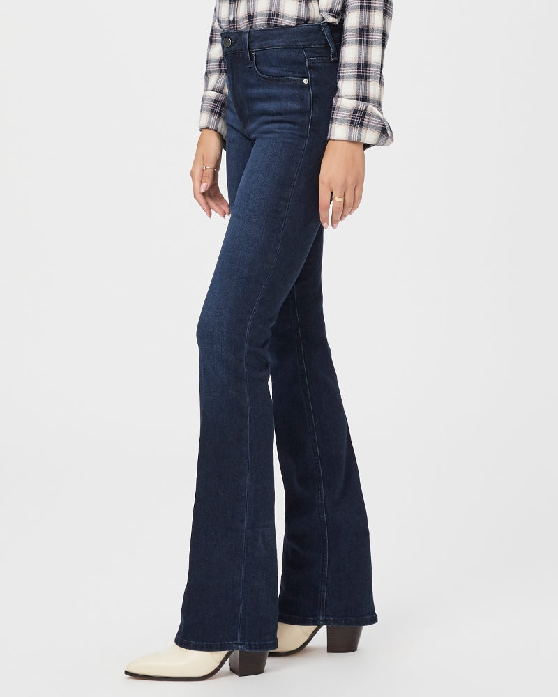 Paige High Rise Manhattan Bootcut Pant in Manifesto
