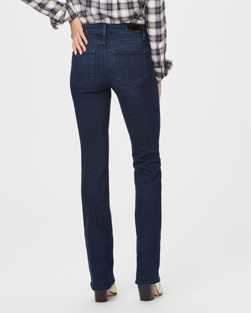 Paige High Rise Manhattan Bootcut Pant in Manifesto