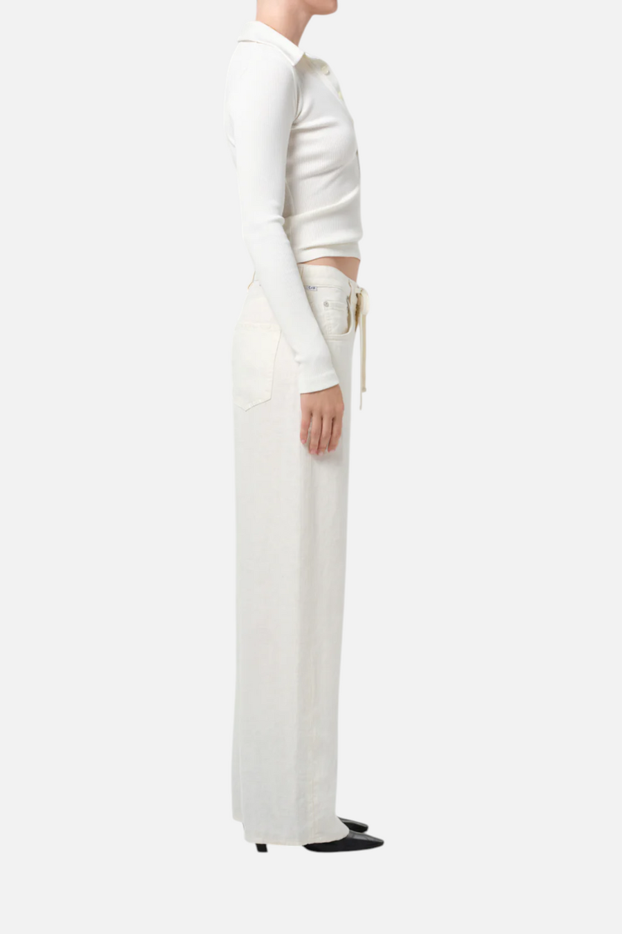 Citizens of Humanity Brynn Drawstring Trouser in Vanilla