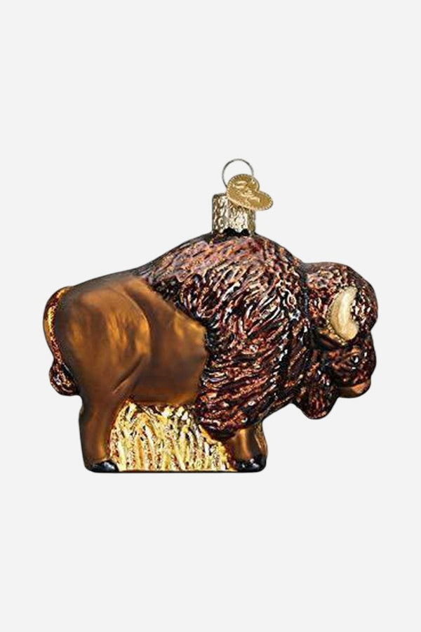 Buffalo Glass Ornament