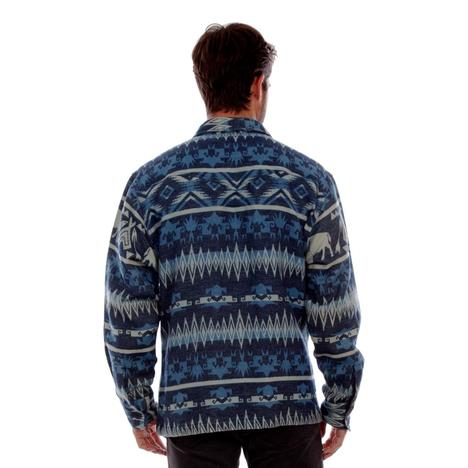 Buffalo Shirt Jacket, Blue – back view