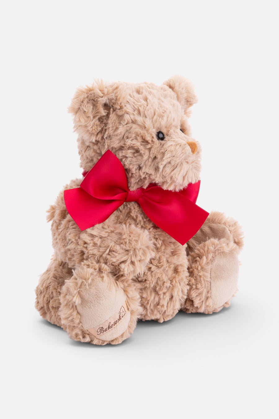 Bukowski Bears Christian Red Bow Bear – side view