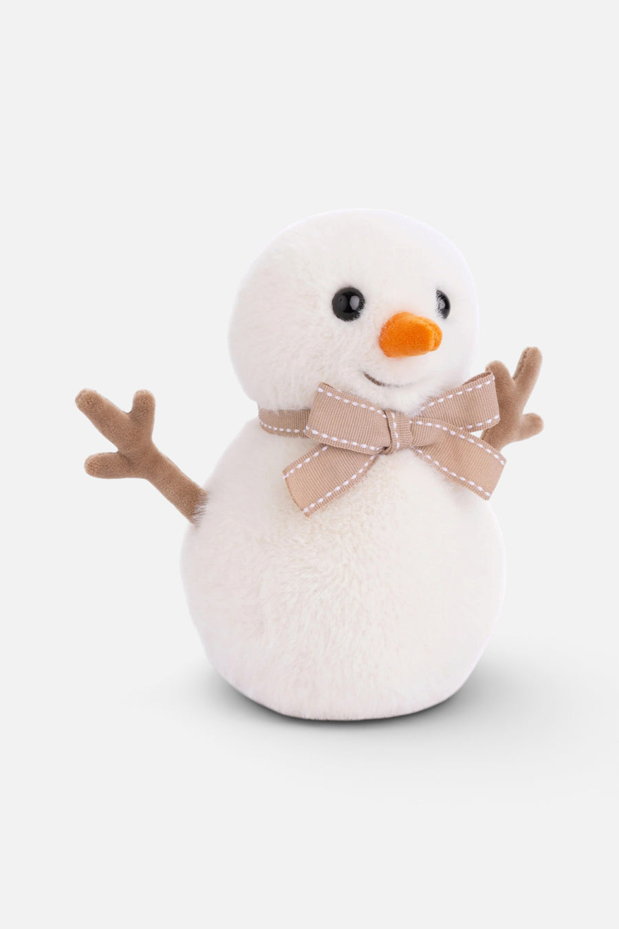 Bukowski Bears Jack Snowman Plush in White – front view