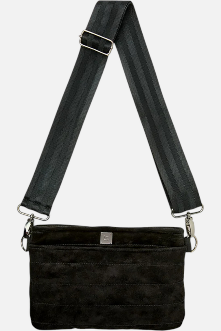 Bum Bag 2.0 in Black Luxe Suede – detail