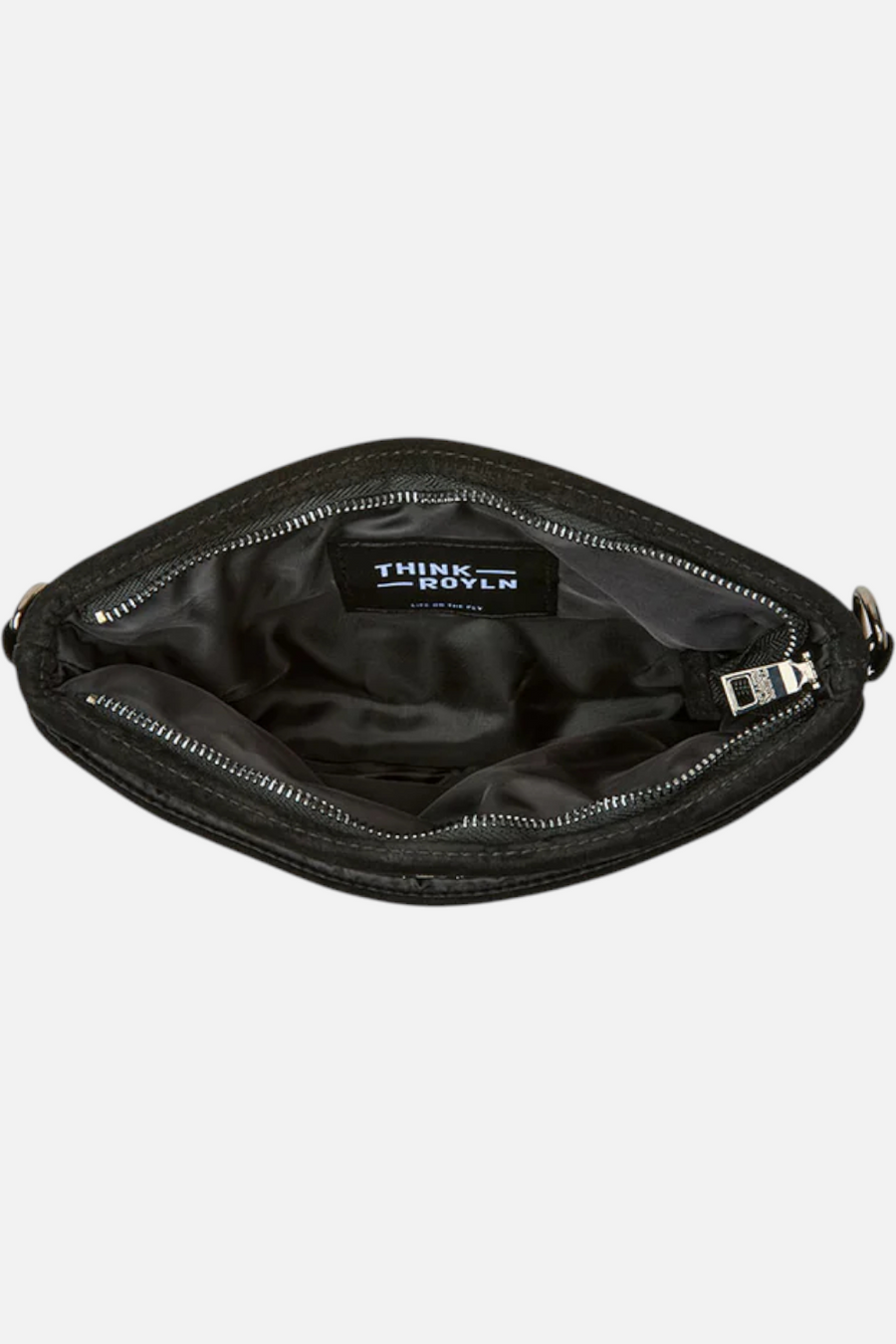 Bum Bag 2.0 in Black Luxe Suede – flat lay