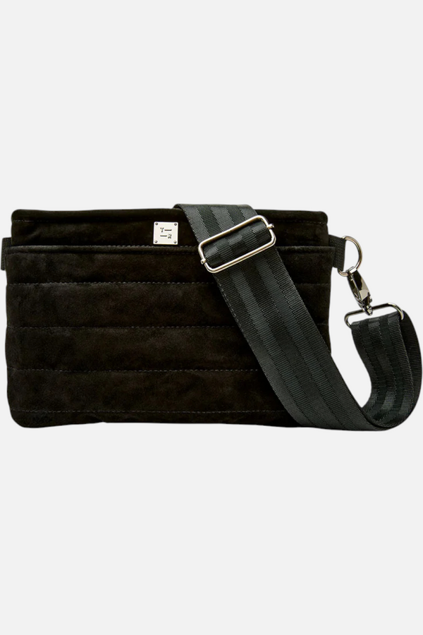 Bum Bag 2.0 in Black Luxe Suede