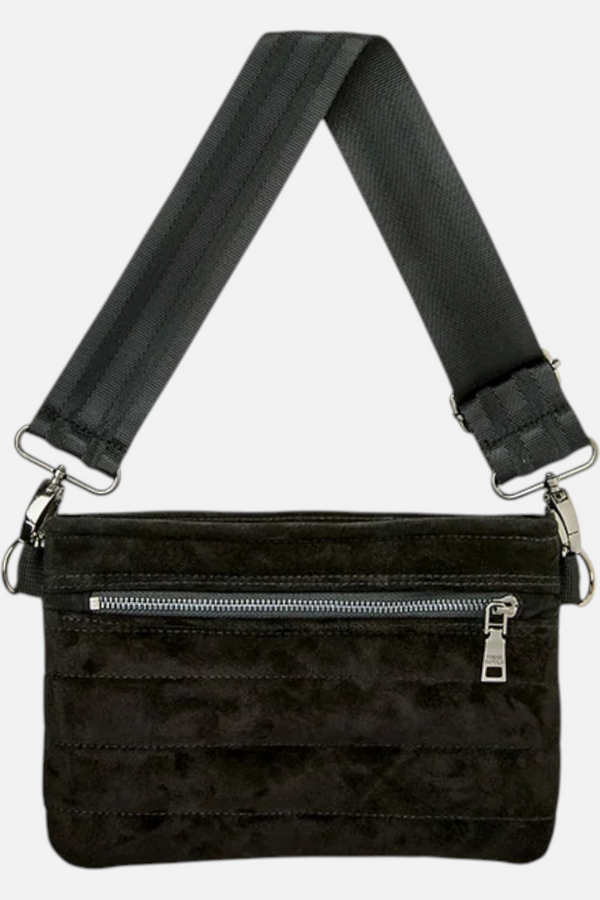 Think Royln Bum Bag 2.0 in Black Luxe Suede