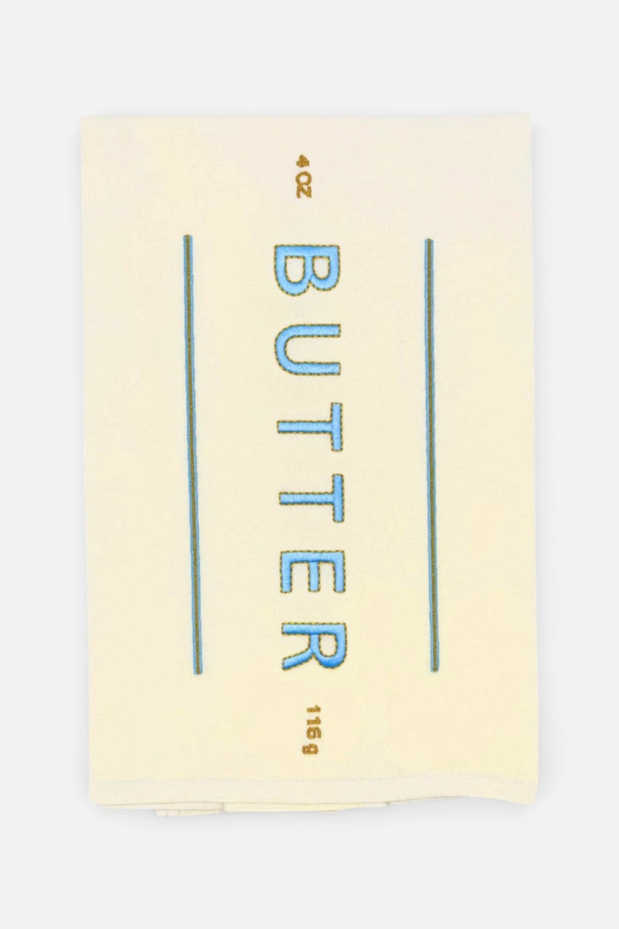 Butter Me Up Kitchen Tea Towel – back view