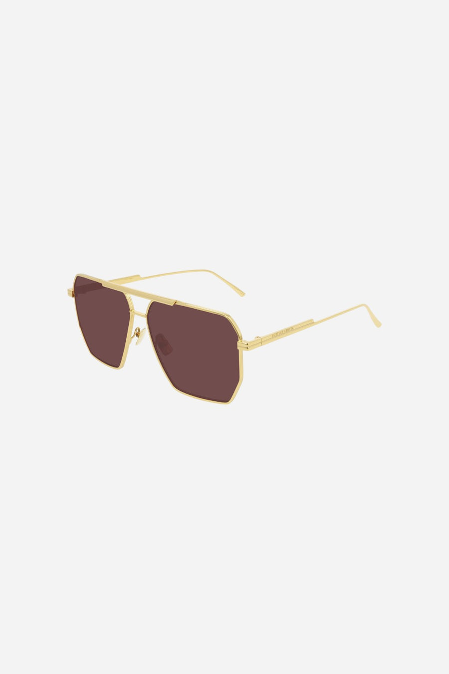 Bottega Veneta Gold Square Frame Aviators - Bv1012s-005 60