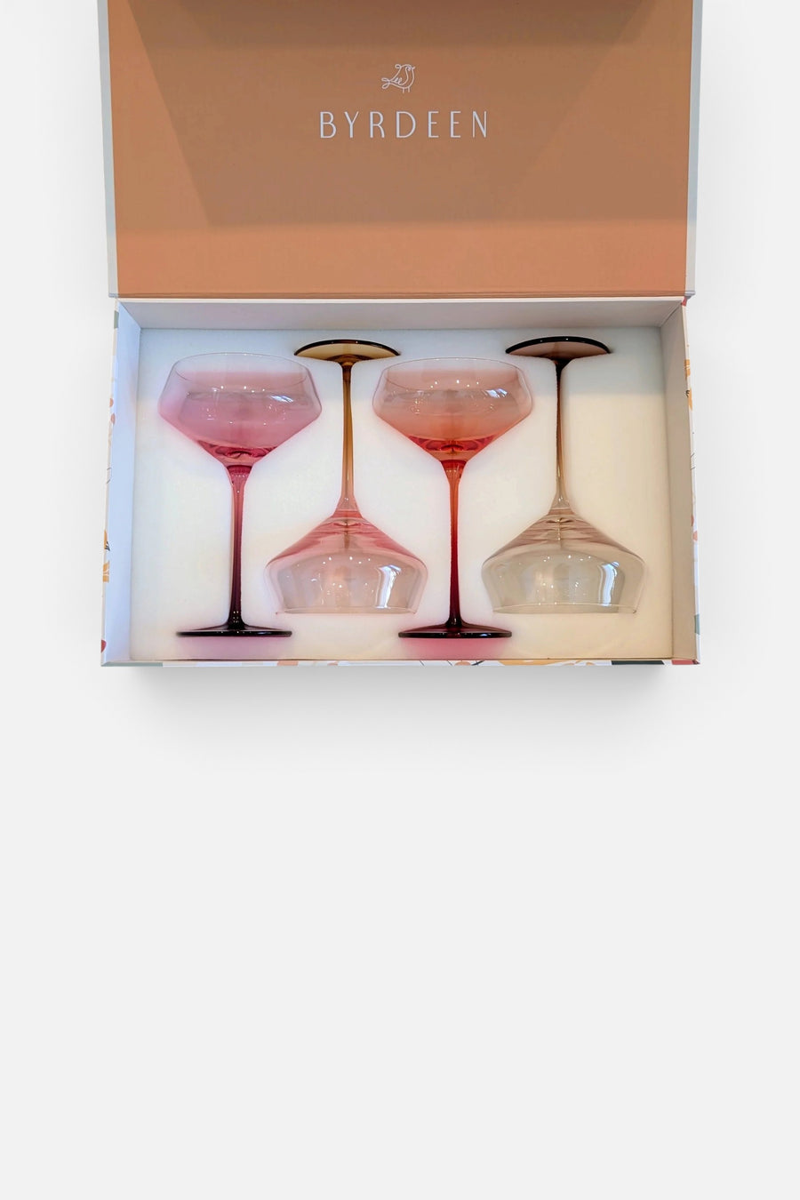 Byrdeen Autumn Coupe Glass Set of 4 – back view