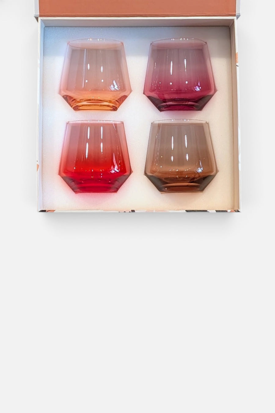 Byrdeen Autumn Stemless Glass - Set of 4 – back view