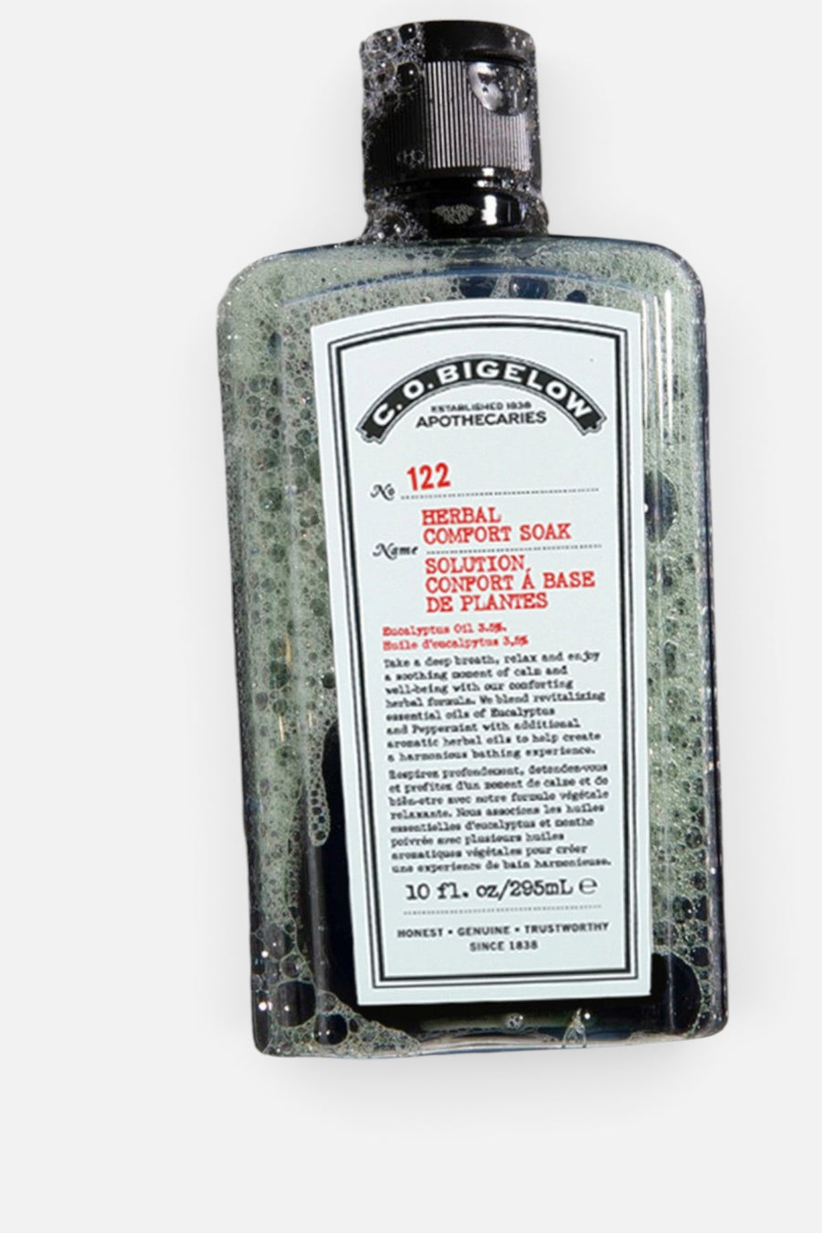 C.O. Bigelow Herbal Comfort Soak No. 122 – back view
