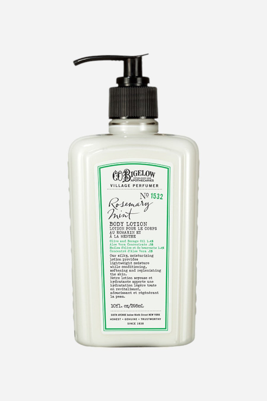 C.O. Bigelow Rosemary Mint Body Lotion No. 1532 – front view