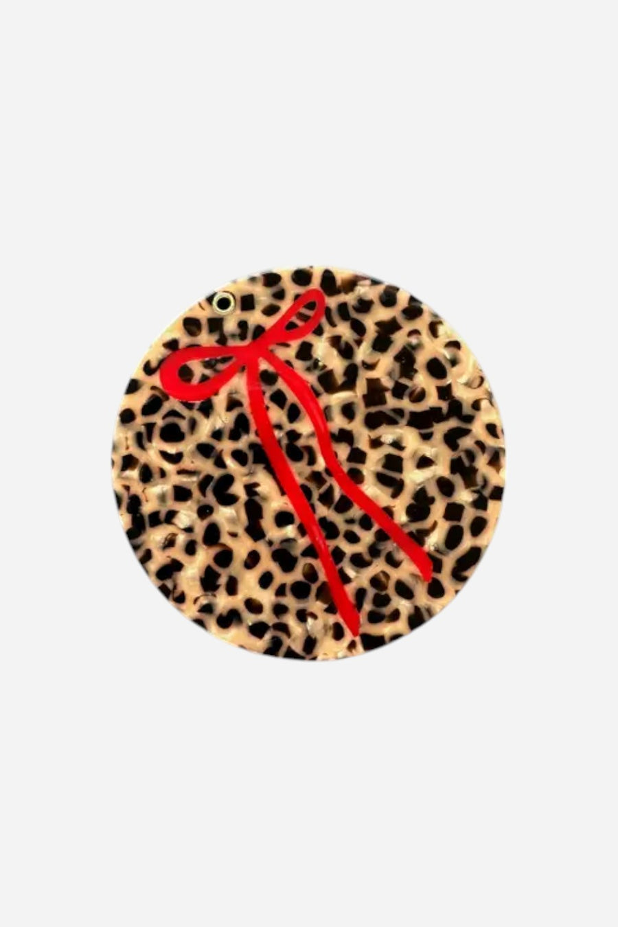 Solar Eclipse Leopard Bow Compact Mirror